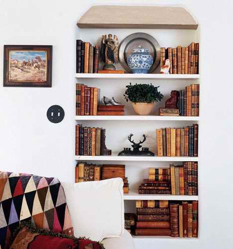 艺术 风景/室内装饰别致创意书柜6种艺术摆书的移动书架的形式五花八门，...